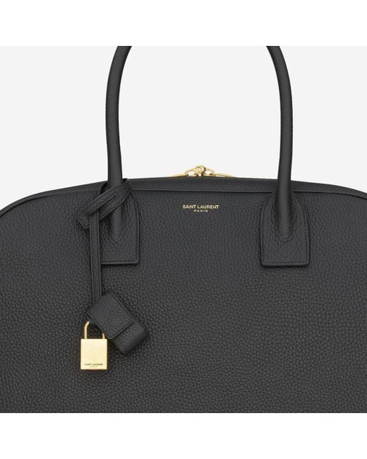 Saint Laurent Black Sac De Jour Bag Textured Leather Handbags