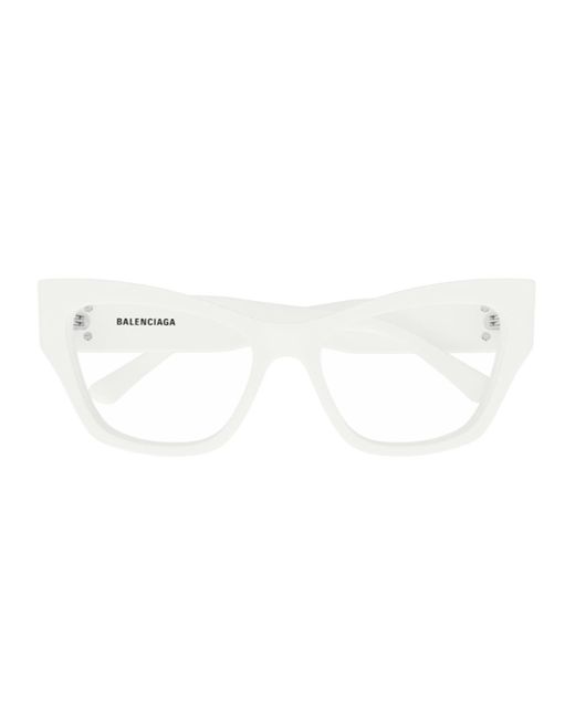 Balenciaga White Bb0362O Linea Everyday Eyeglasses
