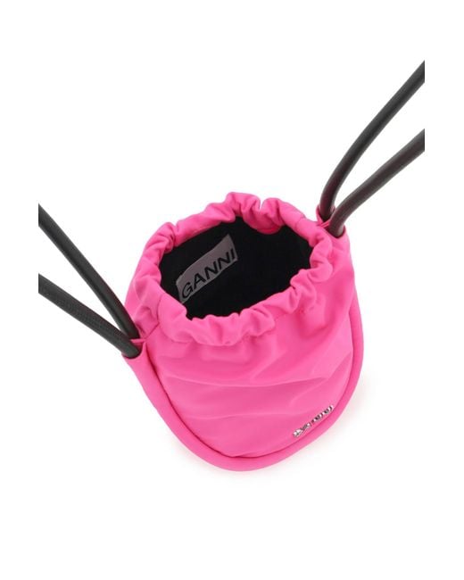Ganni Pink 'knot'mini Bag