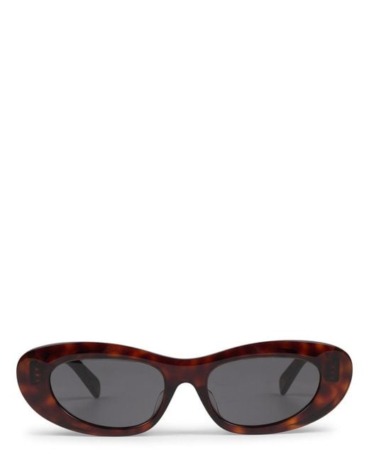 Céline Brown Sunglasses Cat-Eye Acetate