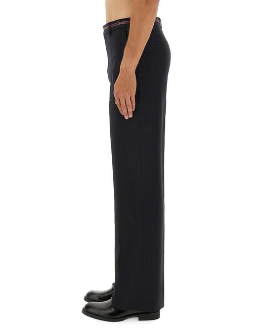 Gucci Black Wool Trousers for men