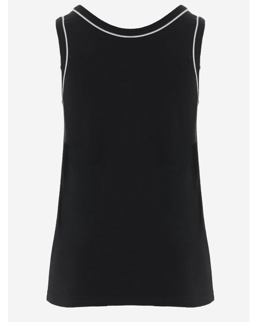 Valentino Black Tank Top Cotton