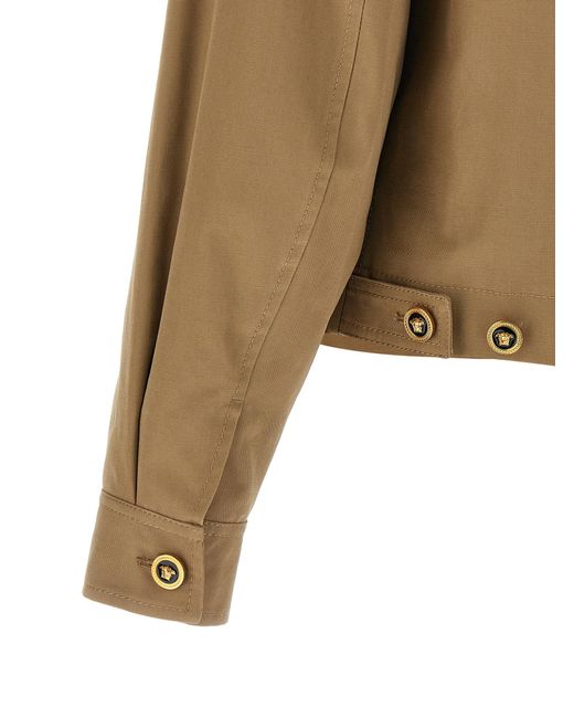 Versace Brown Canvas Jacket for men