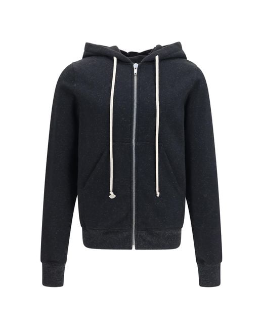 Rick Owens Blue Jason Hooded Sweatshirt Sweatshirts for men