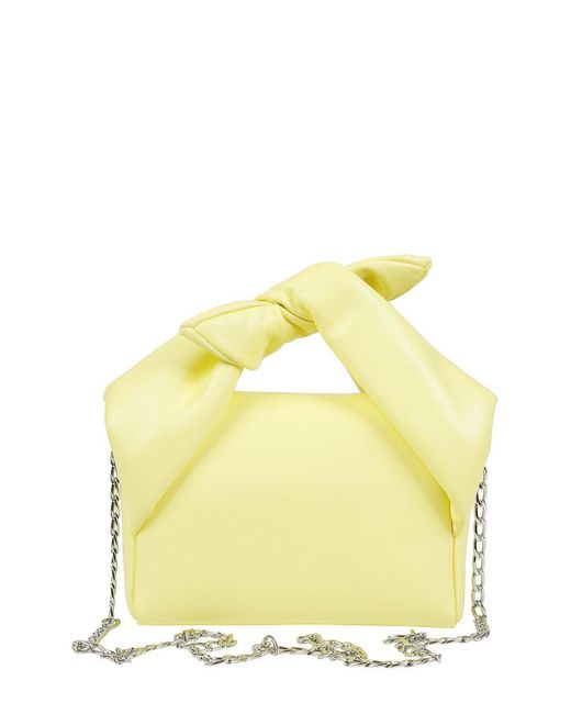 J.W. Anderson Yellow Small Bow Twister Top Handle Bag