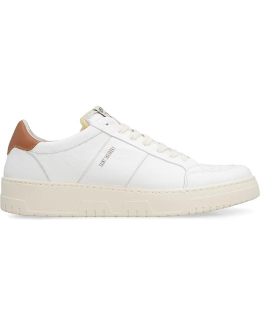 SAINT SNEAKERS White Golf Leather Low-Top Sneakers for men