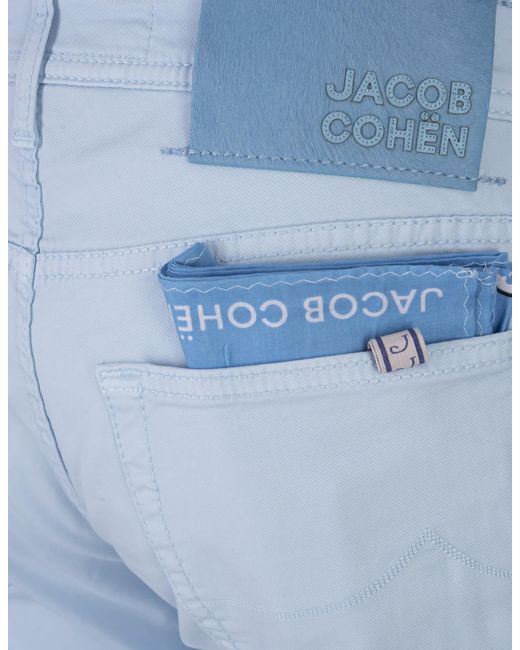 Jacob Cohen Blue Light Nick Slim Trousers for men