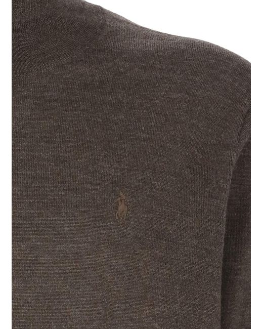 Polo Ralph Lauren Brown Sweater With Pony Logo for men