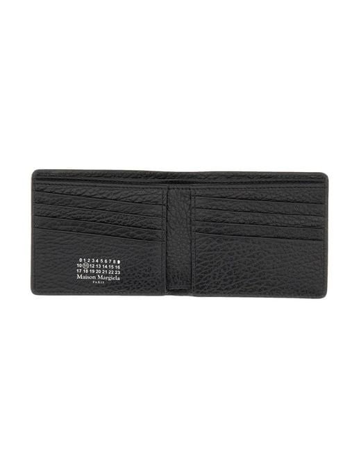 Maison Margiela Black Logo Wallet Leather & Purses