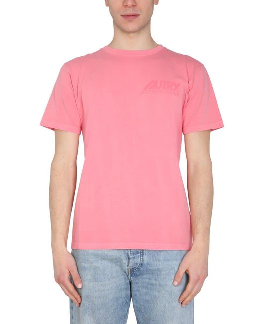 Autry Pink Sunburnt T-Shirt