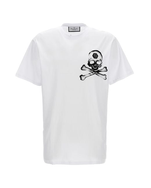 Philipp Plein White 'Gothic Plein' T-Shirt for men