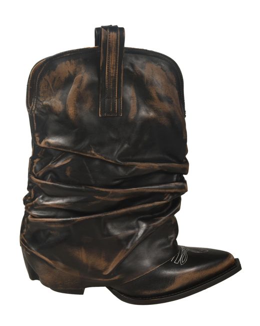 R13 Black Chunky Cowboy Boots