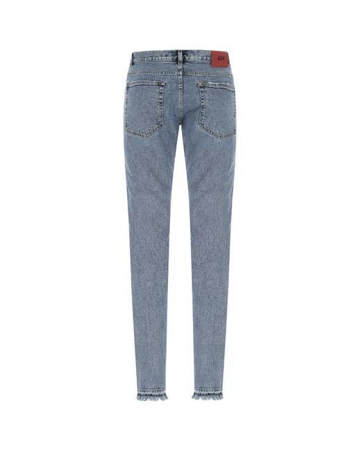 Fourtwofour On Fairfax Blue Stretch Denim Jeans for men