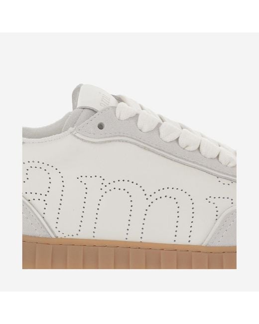 AMI White Sneakers Leather Trainers for men
