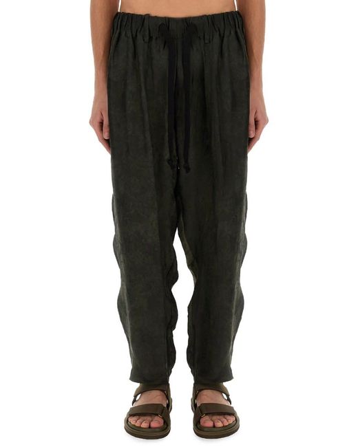 Uma Wang Black Pajama Pants for men