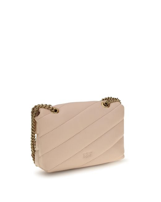 Pinko Natural Love Baby Shoulder Bag Calf Leather Bos Taurus