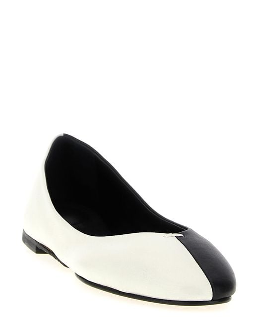 Jacquemus White 'Les Ballerines Ovalo' Ballet Flats