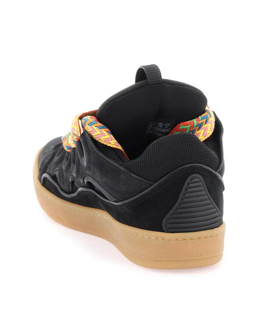 Lanvin Black Curb Sneakers for men