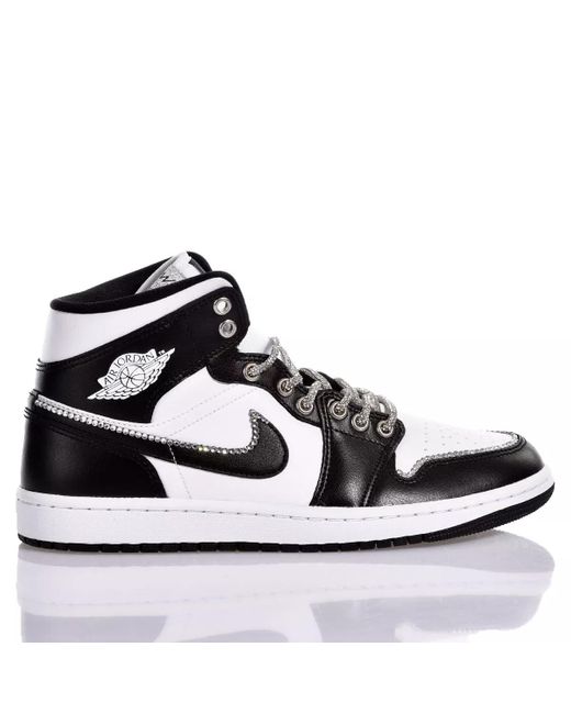 MIMANERA Black Nike Air Jordan 1 Panda Swarovski