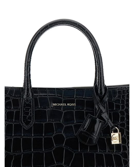 MICHAEL Michael Kors Black Md Ew Satchel