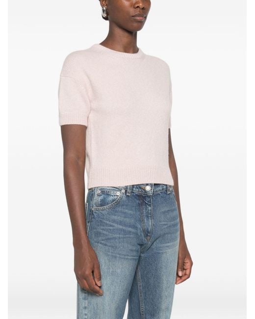 Khaite Pink Cashmere Sweater Ny Golden
