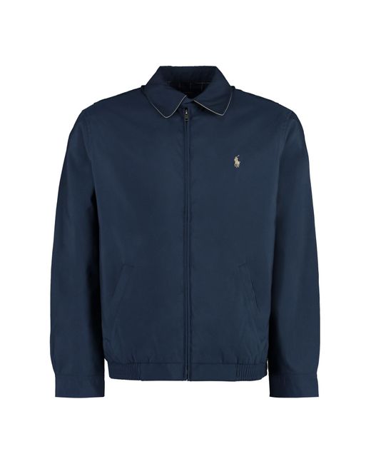 Ralph Lauren Blue Bi-swing Windbreaker for men