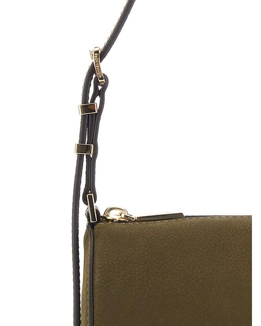 MICHAEL Michael Kors Gray Shoulder Bag Izzy Leather Cow