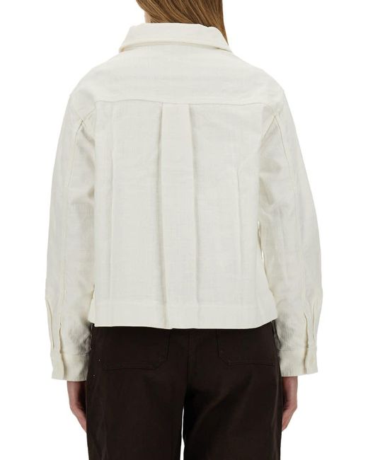 Saint James White Shirt Jacket