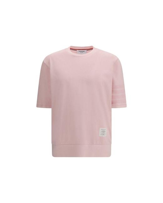 Thom Browne Pink Multicolor Cotton T for men