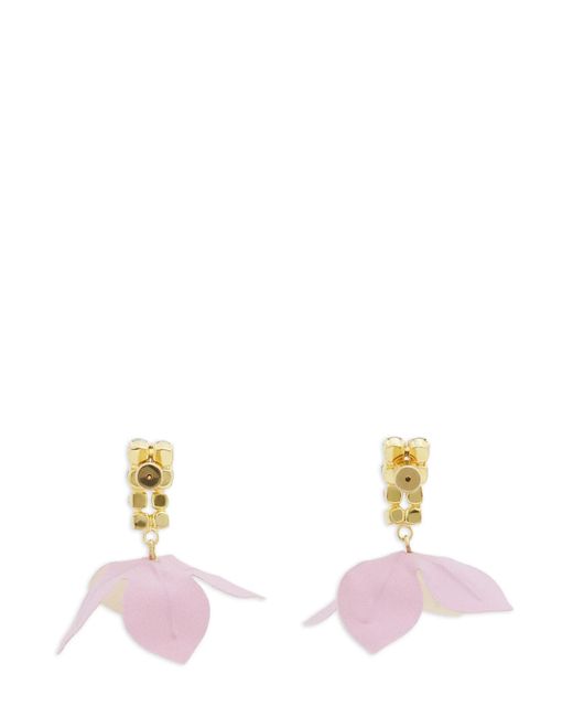 Marni White Flower Earrings