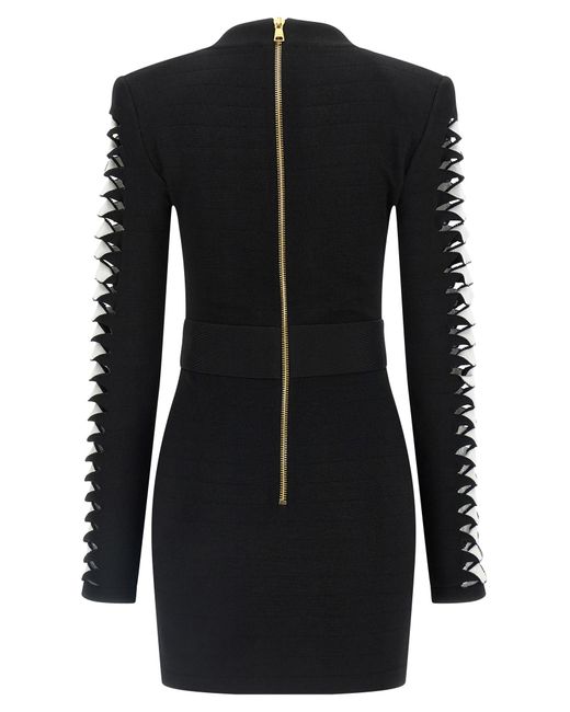 Balmain Black Cut-Out Dress Dresses