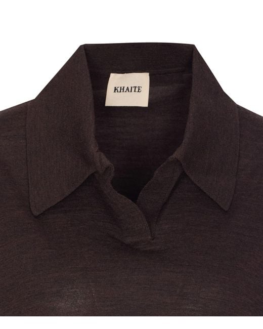 Tシャツ・カットソー Khaite 'Morgane' Top Morgane Top in Midnight – KHAITE