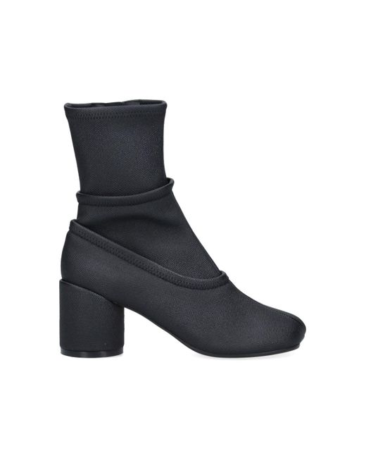 MM6 by Maison Martin Margiela Blue Anatomic Ankle Boots