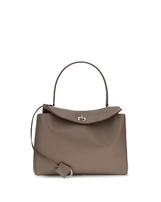Balenciaga Gray Rodeo Shoulder Bag Calf Leather Bos Taurus