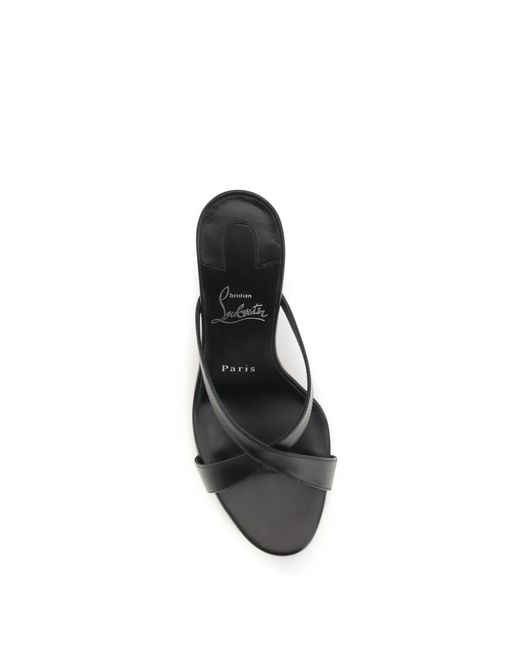Christian Louboutin White Mulazee Cross Sandals