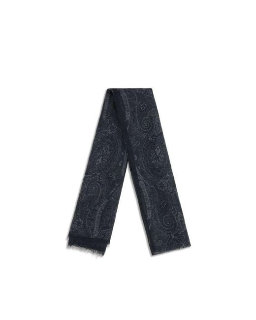Etro Blue Modal Scarf for men