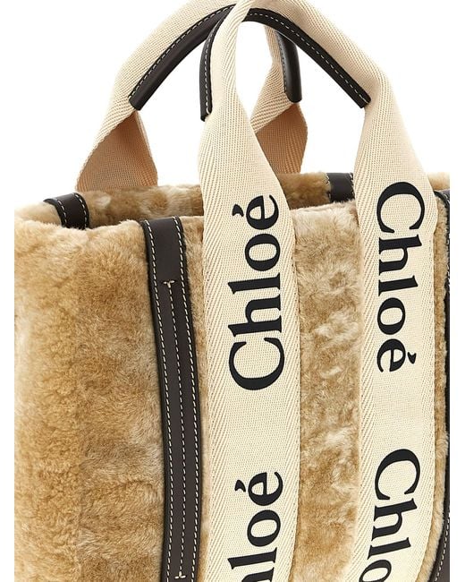 Chloé Metallic Woody Small Handbag
