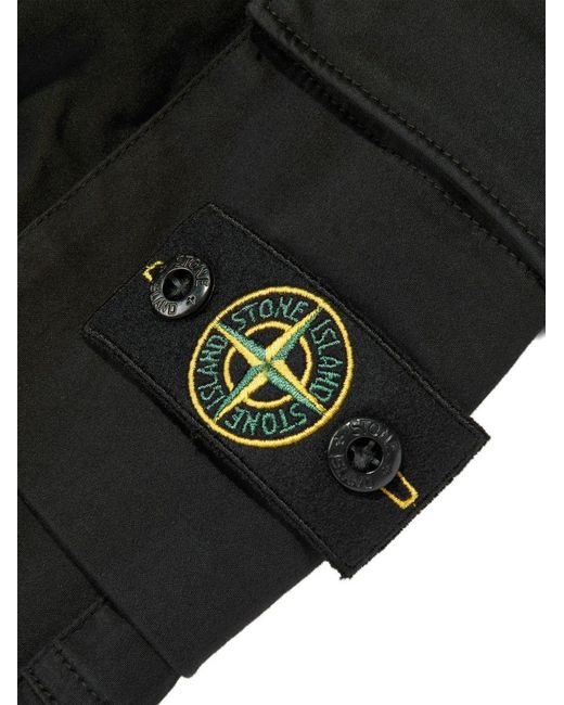 Stone Island Black Trousers Junior Cotton; Elastane for men