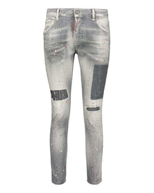 DSquared² Gray Cool Girl 5-Pocket Jeans