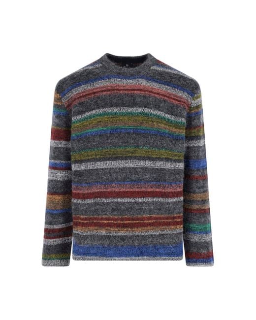 Paul Smith Blue Striped Sweater for men
