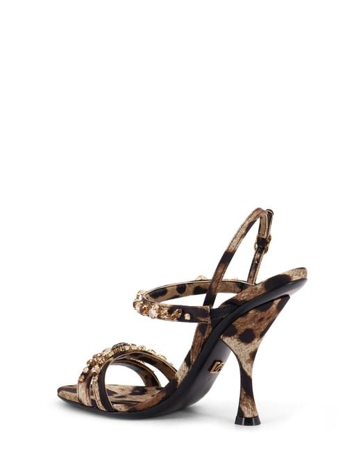 Dolce & Gabbana Metallic High Heel Sandals