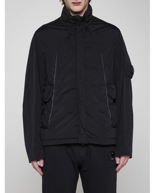 C P Company Black Nycra-R Nylon Jacket for men
