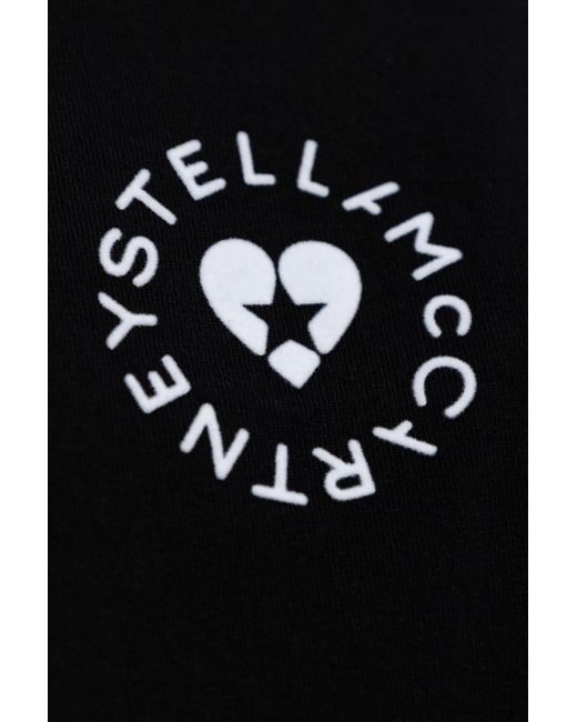 Stella McCartney Black T-Shirt With Logo