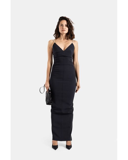 Rick Owens Blue Long Dress Maillot Gown
