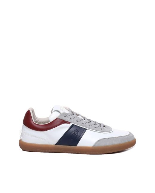 Tod's Blue Tabs Sneakers In Suede for men