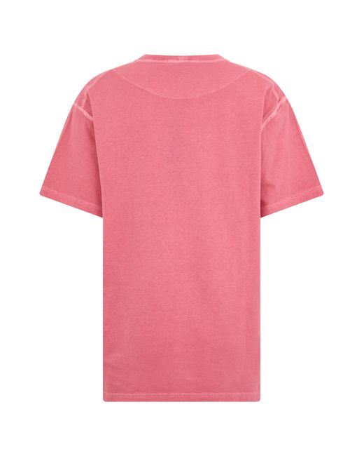 Stone Island Pink Short-Sleeve T-Shirt Cotton T-Shirts for men