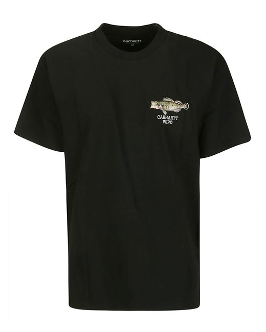 Carhartt Black Fish T-Shirt Organic Cotton Single Jersey for men