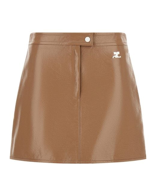 Courreges Brown Reedition Skirt
