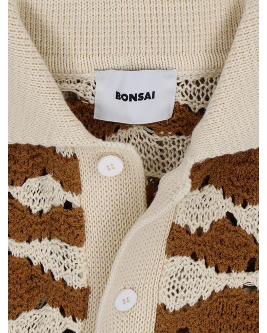 Bonsai White Knitted Shirt for men