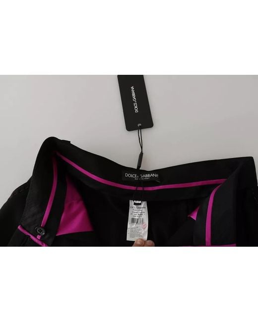 Dolce & Gabbana Black Cropped Trousers